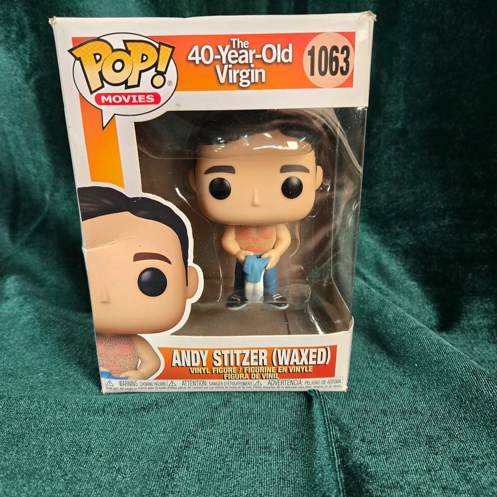 Funko Pop Movies 40 Year Old Virgin Andy Stitzer Waxed #1063 Vinyl Figure
